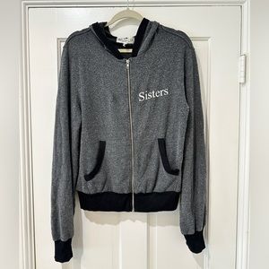 Wildfox SISTERS zip up hoodie jacket